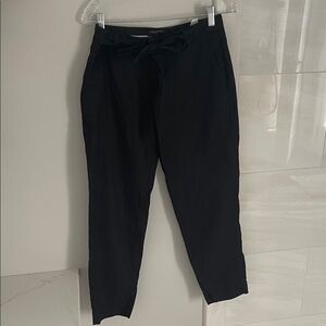 Banana Republic Women Linen Blend Black Pants.